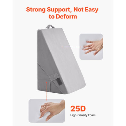VEVOR Orthopedic Bed Wedge Pillow Adjustable Washable for Back Leg Neck Sleeping