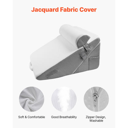 Orthopedic Bed Wedge Pillow 3 Pcs Adjustable for Back Leg Neck Sleep GERD