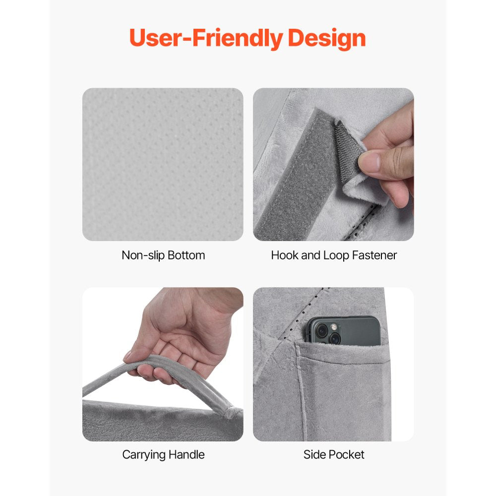 Orthopedic Bed Wedge Pillow 4 Pcs Adjustable for Back Leg Neck Sleep GERD