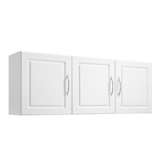 VEVOR 137.2 cm Laundry Room Wall Cabinet 2-Tier Kitchen Cupboard with 3 Doors