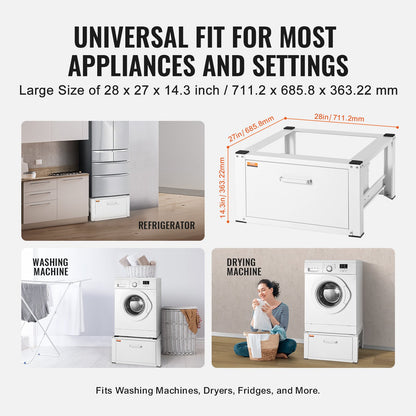 VEVOR Laundry Pedestal 686mmmW x 366mmH, Washer And Dryer Base Stand Platform Universal