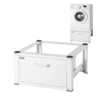 Universal Washer & Dryer Pedestal with Storage, 299kg Capacity, 0.686mW x 0.366mH