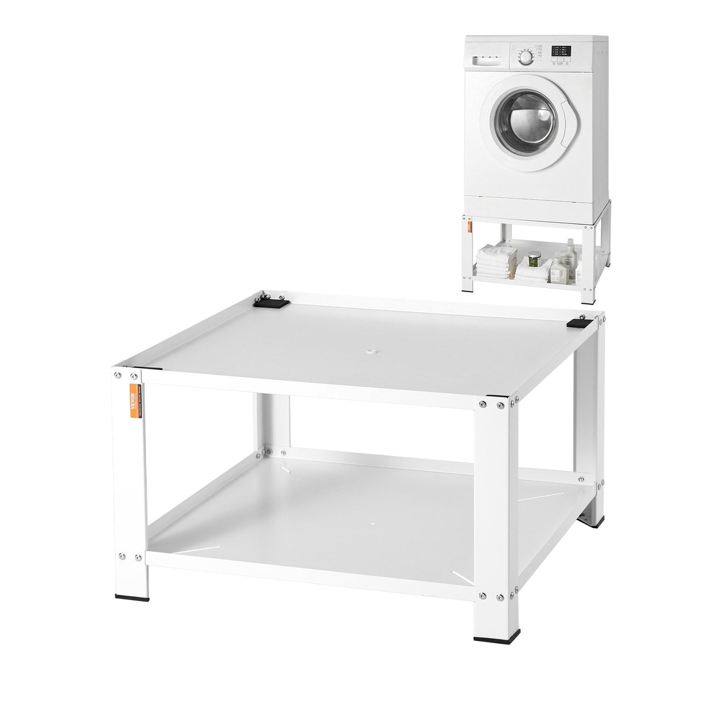 Universal Washer & Dryer Pedestal with Storage, 0.71x0.71x0.41m, 299kg Capacity
