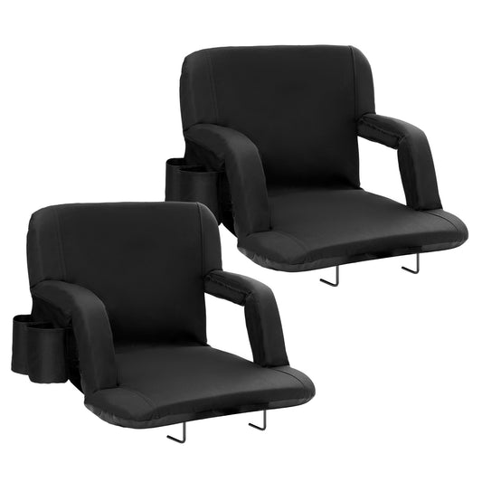 VEVOR Stadium Seat with Back Support, Wide Bleacher Seat Backs, Folding Padded Cushion