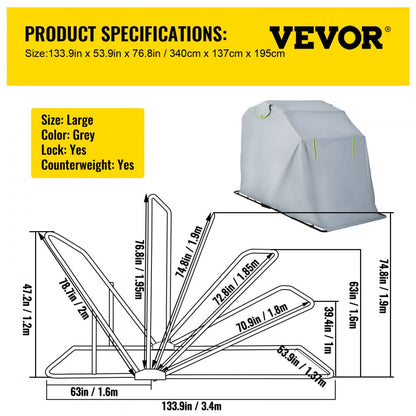 VEVOR Basket Truck, 8 Bushel Steel Canvas Laundry Basket, 3" Diameter Wheels Truck Cap Basket Canvas Laundry Cart Usually Used to Transport Clothes, Store Sundries Suitable for Hotel, Home, Hospital