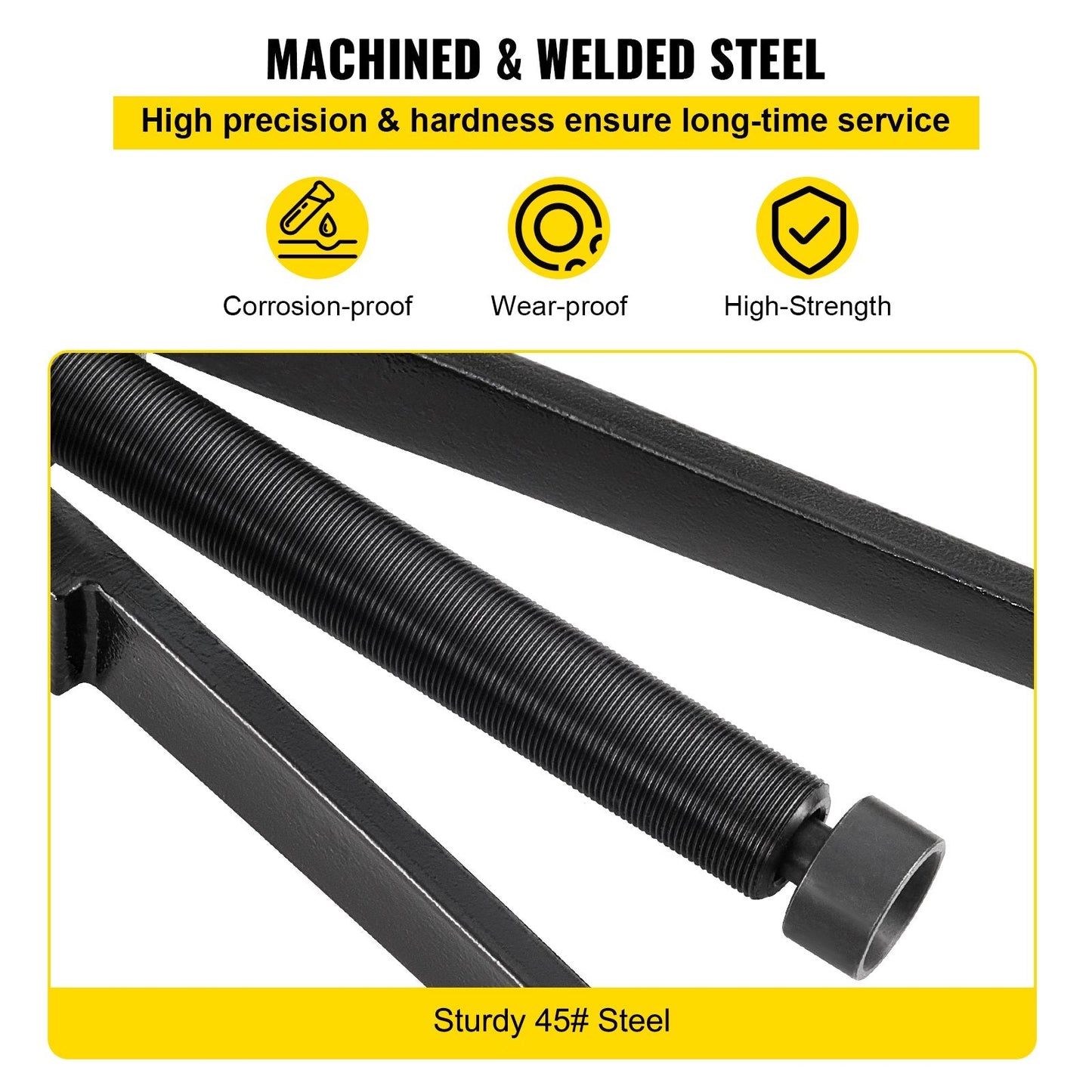 Adjustable Lower Bearing Carrier & Propeller Puller with Steel Arms, 55.3 x 8.15 cm