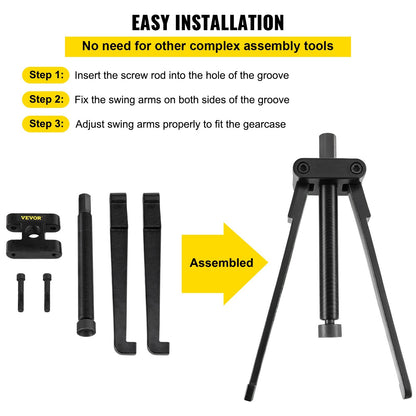 Adjustable Lower Bearing Carrier & Propeller Puller with Steel Arms, 55.3 x 8.15 cm
