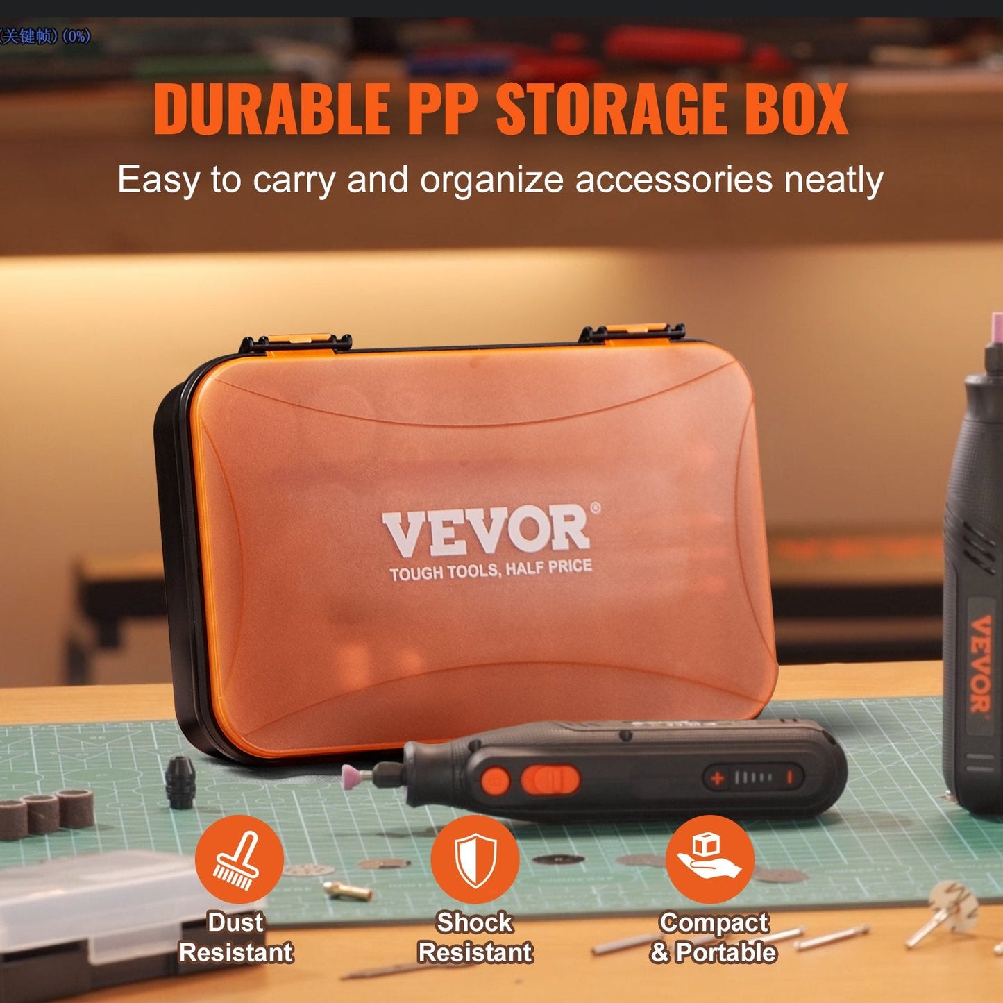 357-Piece Rotary Tool Kit for Carving, Sanding, Cutting, and Polishing