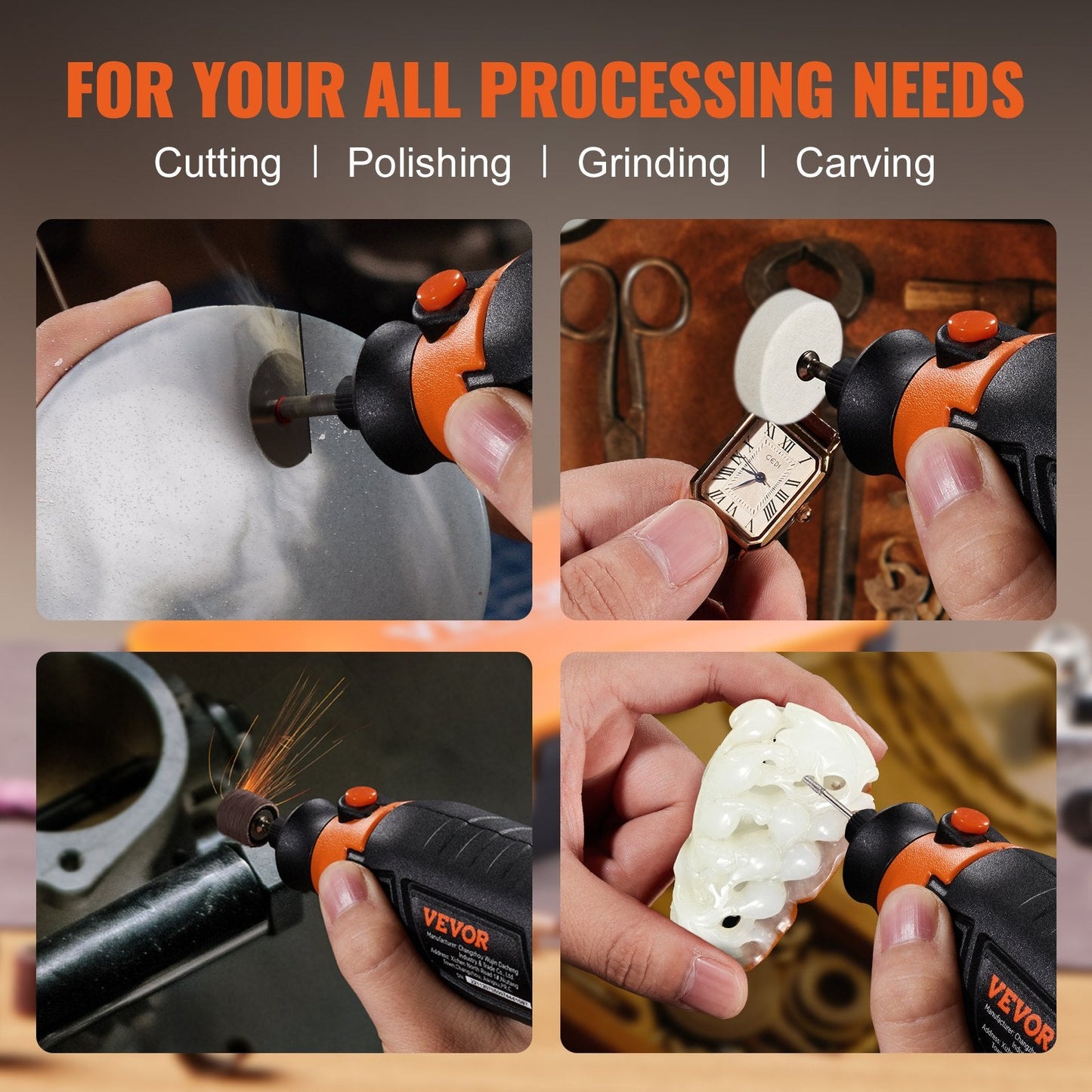 357-Piece Rotary Tool Kit for Carving, Sanding, Cutting, and Polishing