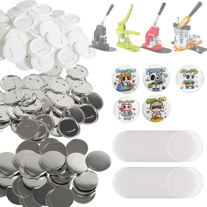 VEVOR 3" 75mm Button Badge Parts Supplies for Button Maker Machine 200 Sets