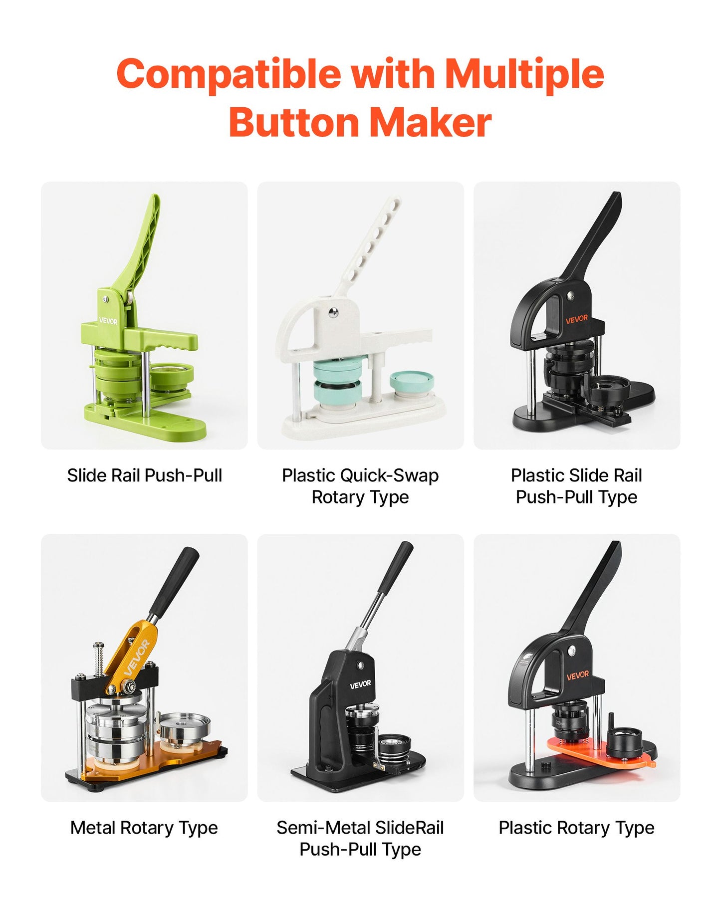 Button Maker Supplies 200 Sets 0.98 in / 25 mm Pin Back Button Parts, with Metal Backs, Metal Shells, Clear Mylar Films, and Blank Circle Papers, for Home DIY, School Events, and Custom Studio