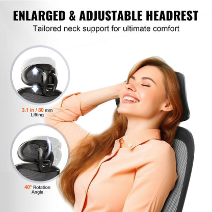 Ergonomic High Back Mesh Office Chair with Adjustable Lumbar & Head Support