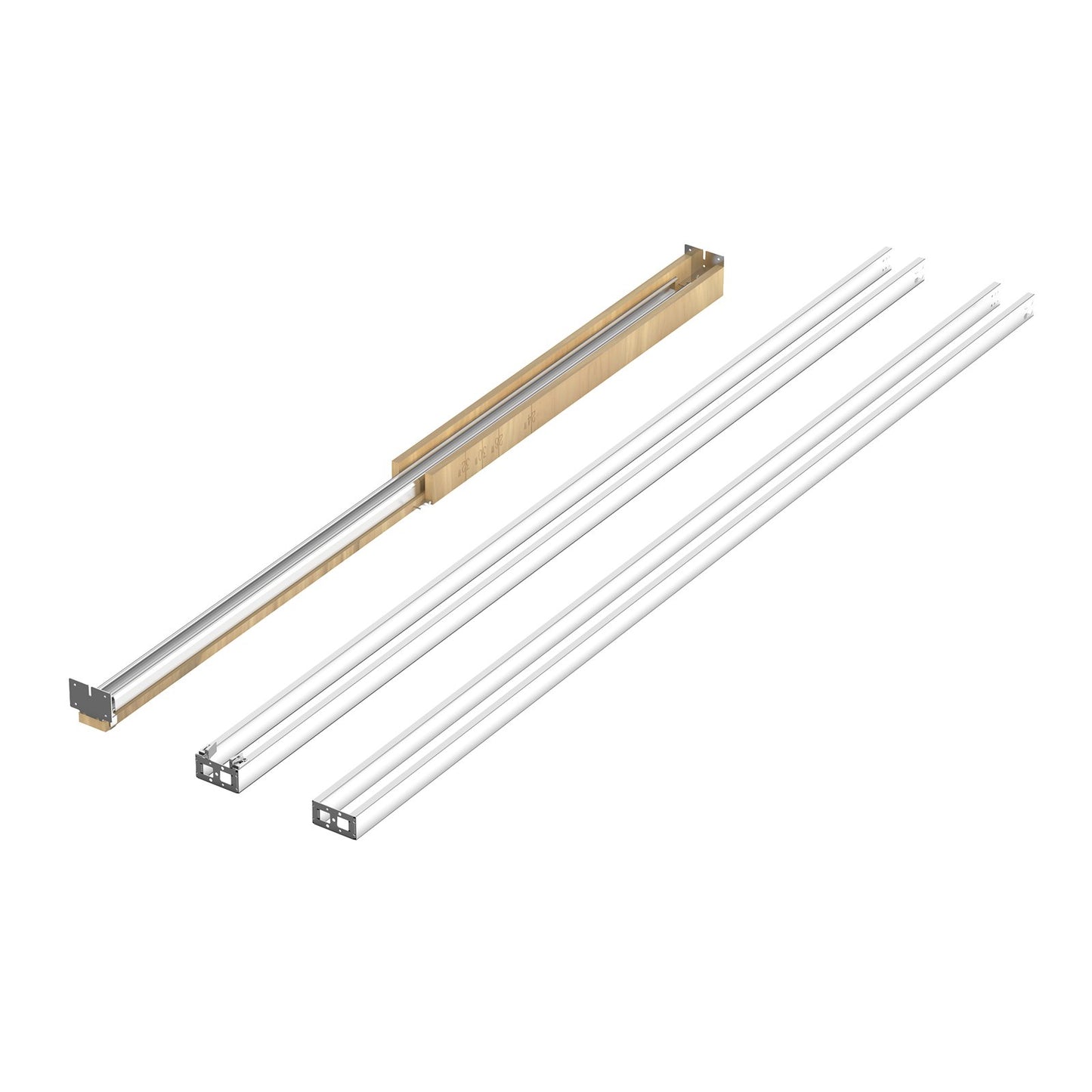 Pocket Door Frame Kit, for 610-914mm Wide 2134mm High Door, Pocket Door Kit with Two-Way Soft Close Mechanism, Slide Smoothly Quietly, Easy to Install, Premium Galvanized Steel, for Living Room