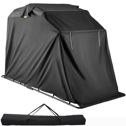 Durable Motorcycle Garage Shelter, Waterproof and UV-Protected, 2.7x1.05x1.55m