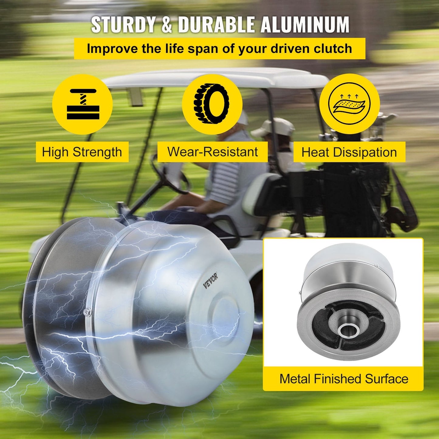 Drive Clutch for Yamaha Golf Carts (1985+) - High-Performance Aluminum Alloy