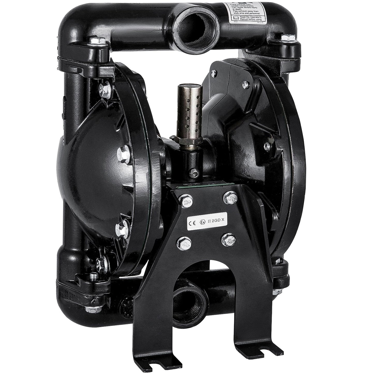 Air-Operated Double Diaphragm Pump, 35 GPM, 1 m Inlet/Outlet, Aluminum Body