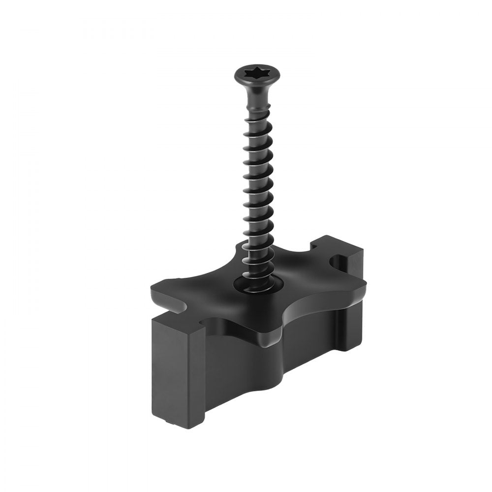 600PCS Hidden Deck Fasteners for Composite Decking T Clips Black
