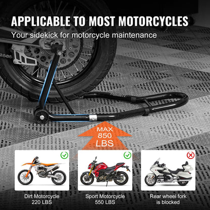 Motorcycle Stand Rear Lift with Adjustable Width and 0.39 Ton Capacity
