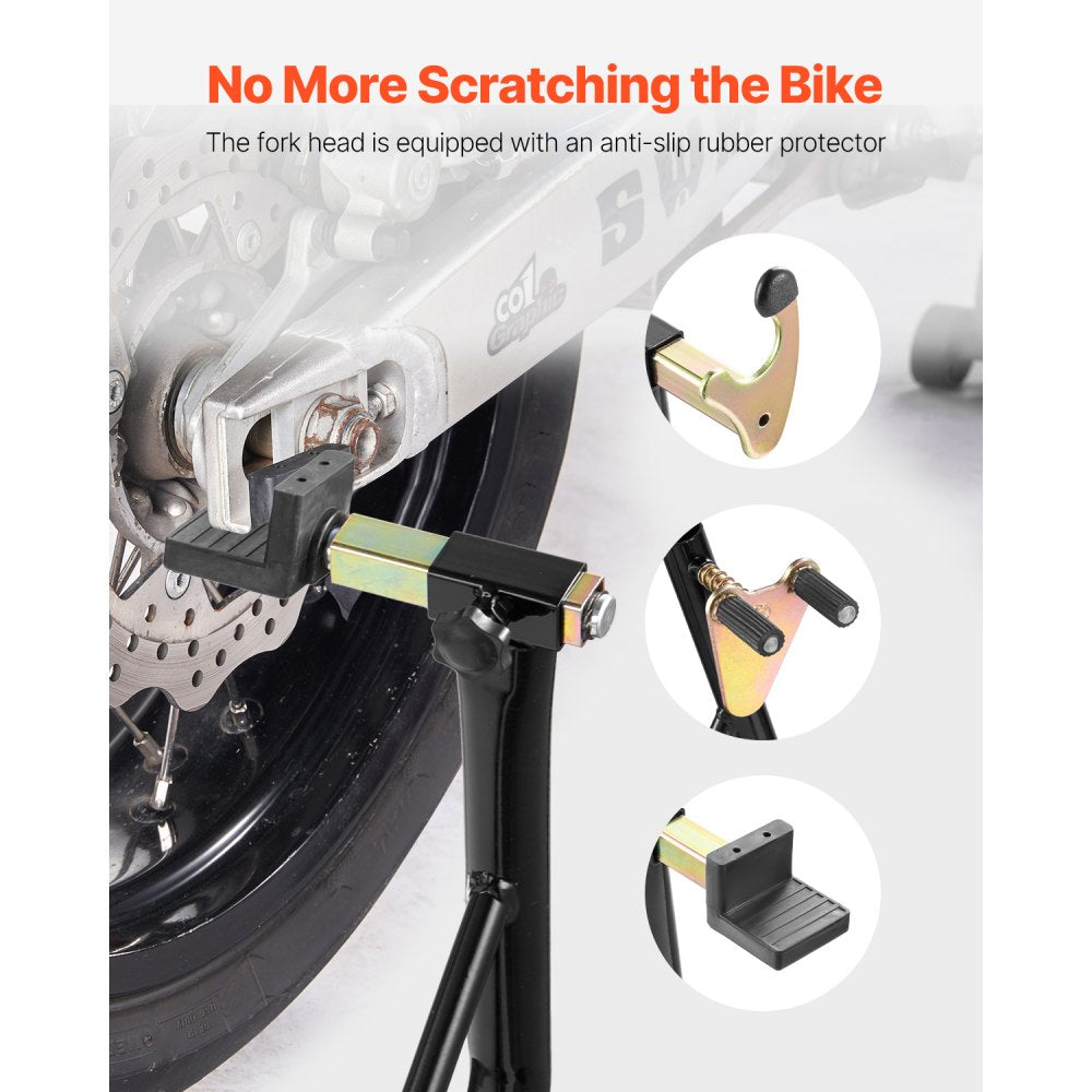 VEVOR Motorcycle Front & Rear Stand Lift 1100 lbs Spoolift Paddock Swingarm Arm