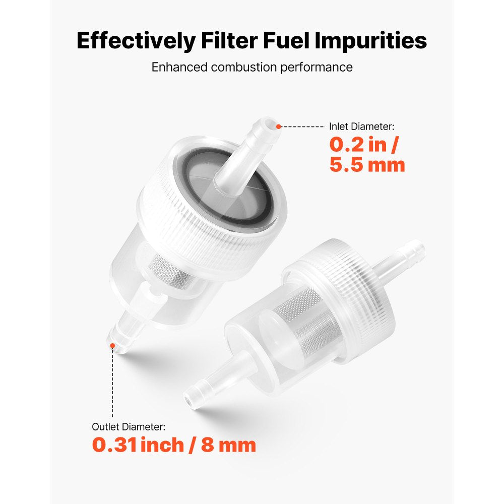 Fuel Pipe Hose Line Kit, 5000mm Diesel Heater Fuel Line Kit, Replaceable Parking Heater Fuels Lines Kits with Lines Filters Clips & Hoses, Tank Diesel Heater Accessories for 2KW 5KW 8KW Heaters