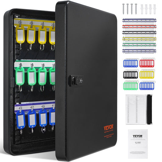 VEVOR 48-Key Cabinet, Key Safe with Combination & Key Lock, Digital Security Storage