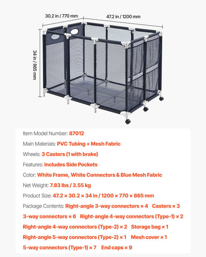 Pool Storage Bin, c, Rolling Pool Float Storage Organizer with Side Pockets & Casters, Heavy Duty Plastic Frame, Poolside Toys Noodles Holder Mesh Basket for Swimming Pools