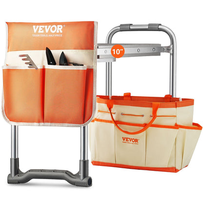 Foldable Garden Kneeler & Seat with Tool Bag, 150 kg Capacity, Yellow