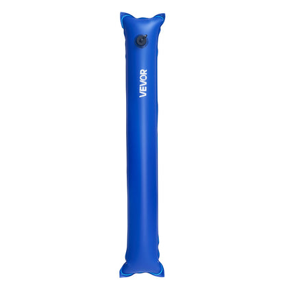 Pool Cover Water Bags, 6 Packs 1220 mm, Single Chamber Pool Cover Water Tubes, 0.4mm Thick PVC Bags Weights with Leakproof Screw Cap, for Inground Swimming-Pool Covers Winter Closing, Blue