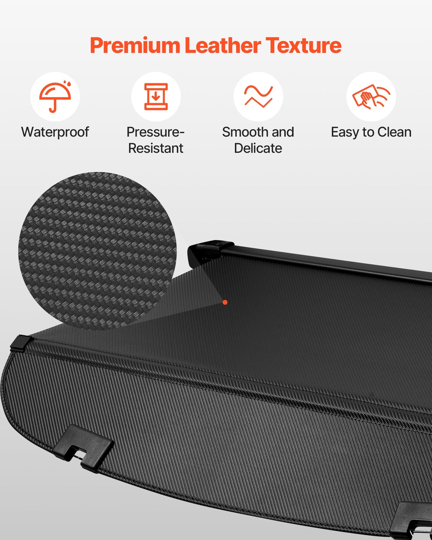 Retractable Cargo Cover, Upgraded Carbon Fiber Texture Trunk Cover, Anti-Peeping Luggage Privacy Shield, Easy Installation Security Shade Car Accessories, for Mazda CX-5 2017-2025 5-Seater
