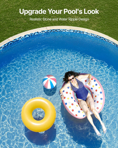VEVOR Round Pool Liner 18ft Unibead Style Pool Liner 52in Wall Height