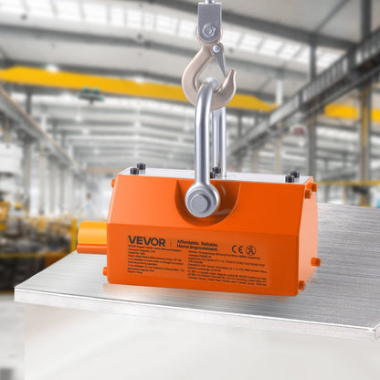 Magnetic Lid Lifter Dolly, 600 kg Pulling Capacity, Steel Dolly with Heavy Duty Magnet Lift and 2 Wheels, Adjustable Handle, N42 Neodymium, Foldable and Portable, for Lifting Manhole Covers