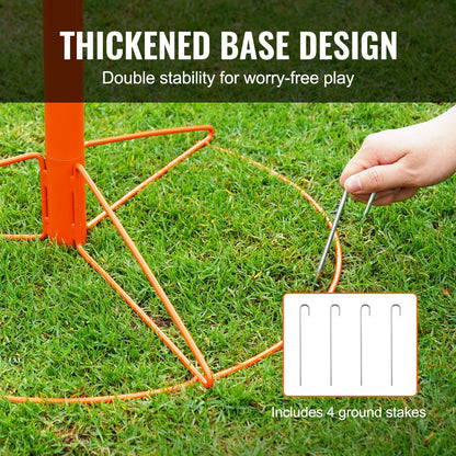 VEVOR Disc Golf Basket, 24-Chains Portable Disc Golf Target Hole, Heavy Duty Steel
