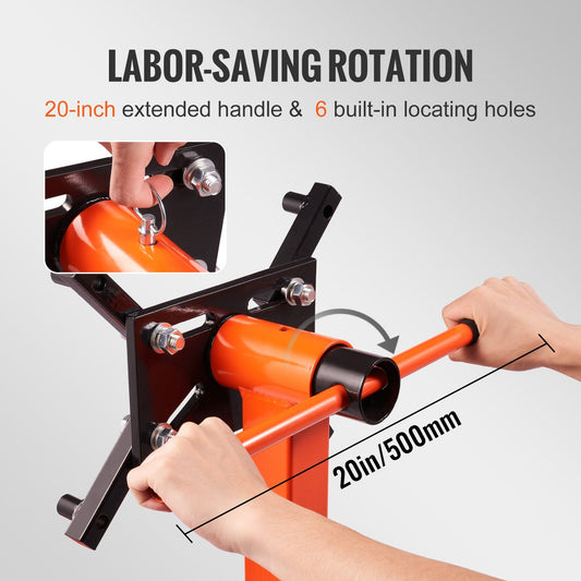 Heavy-Duty Engine Stand with 590 kg Capacity and 360° Adjustable Mounting Head