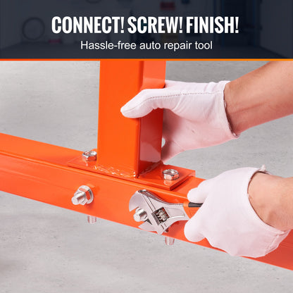 VEVOR Engine Stand 1300LBS Motor Hoist Dolly 360 Degree Adjustable Mounting Head