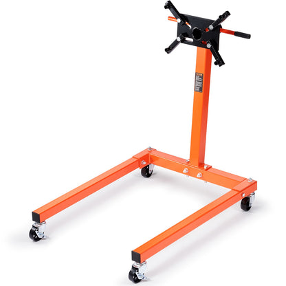 VEVOR Engine Stand 1300LBS Motor Hoist Dolly 360 Degree Adjustable Mounting Head