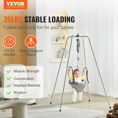 Baby Door Jumper & Bouncer with Stand - Max Load 16 kg, For 3+ Months