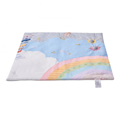 VEVOR Baby Play Gym Mat Tummy Time Activity Mat with 6 Sensory Toy 35.0" x 35.0"