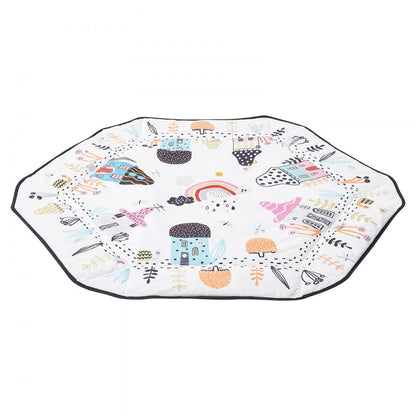 Baby Play Gym Mat Tummy Time Activity Mat with 6 Sensory Toy 41.7" x 41.7"