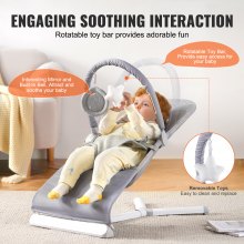 Soft breathable cotton and non-woven fabric provide a comfortable infant seating surface