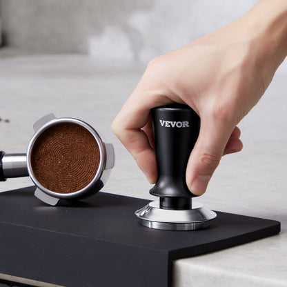 Espresso Tamper 58mm, Spring Loaded Coffee Tamper, 30 lbs Tamper Tool Espresso, Stainless Tamper with Non-Slip Grip