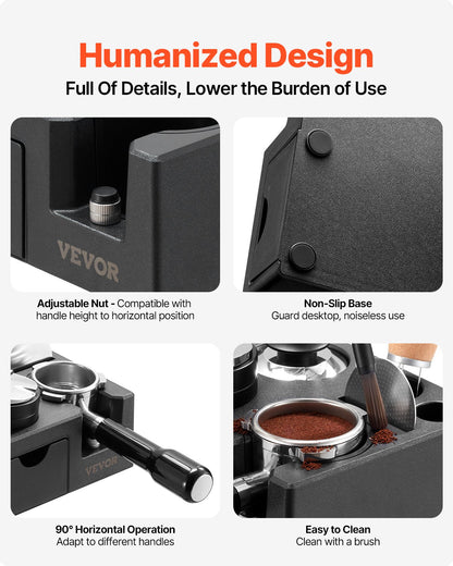 VEVOR ABS Espresso Tamping Station 51-58 mm Station with Detachable Slot