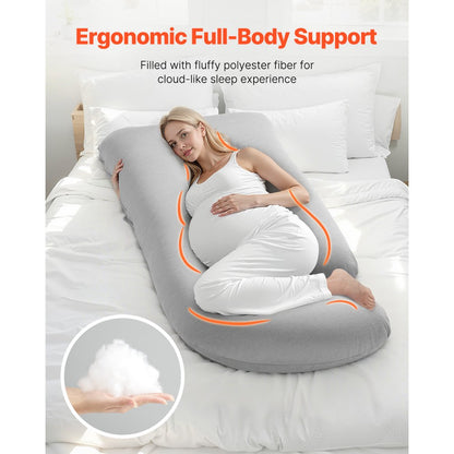 Pregnancy Pillow G-Shaped Full Body Maternity Pillow Soft and Breathable