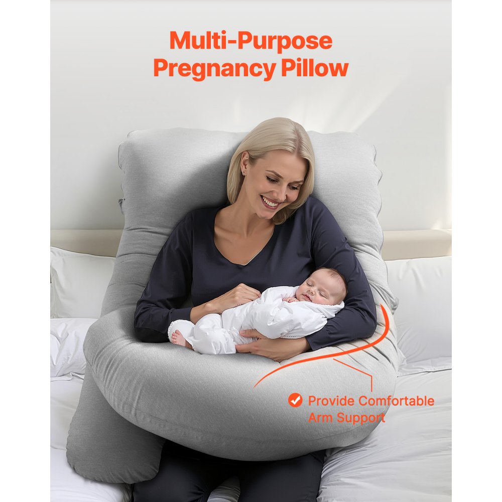 Pregnancy Pillow G-Shaped Full Body Maternity Pillow Soft and Breathable