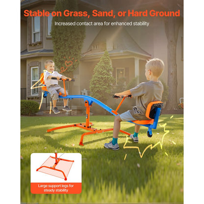 VEVOR Kids Seesaw 136 kg Capacity 360 Degrees Rotating Teeter Totter Aged 3+