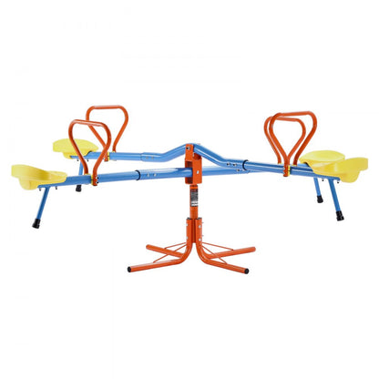 VEVOR 2-4 Kids Seesaw 49.9 kg Capacity 360 Degrees Rotating Teeter Totter Age 3+