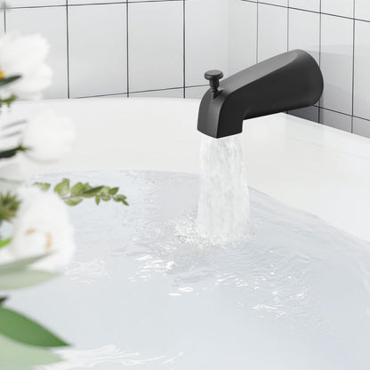 Tub and Shower Faucet Set Bathtub Faucet Package with Valve 101.6 mm Black