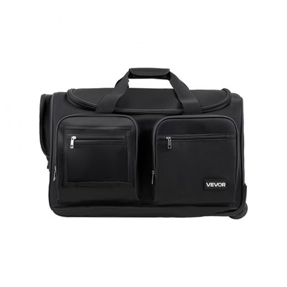 VEVOR 23 Inch Dance Bag with Garment Rack Rolling Dance Duffle for Travel Black