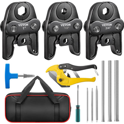 Compact Propress Jaw Set, 1.3/1.9/2.5 cm, 40Cr Steel for Pipe Wrench Tools