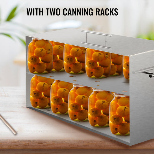 VEVOR Water Bath Canner Stove Top Canners 15 Quart Stainless Steel with Rack