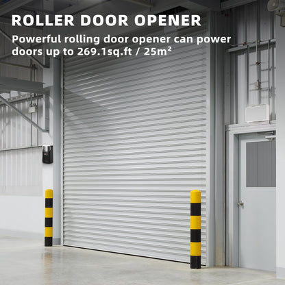 VEVOR Garage Roller Door Opener, 250 N Lift Force 164 ft Remote Control, 220V Electric